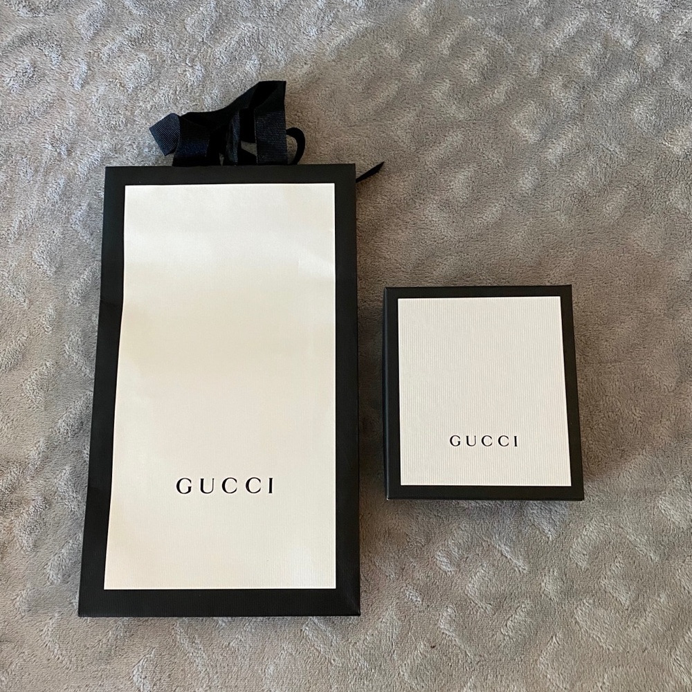 EMPTY Gucci Wallet Box and Coordinating Bag
